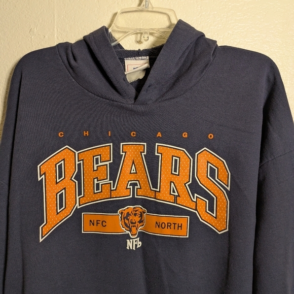 NFL Chicago Bears Navy Hoodie Size Large Pre-owned - Picture 4 of 9
